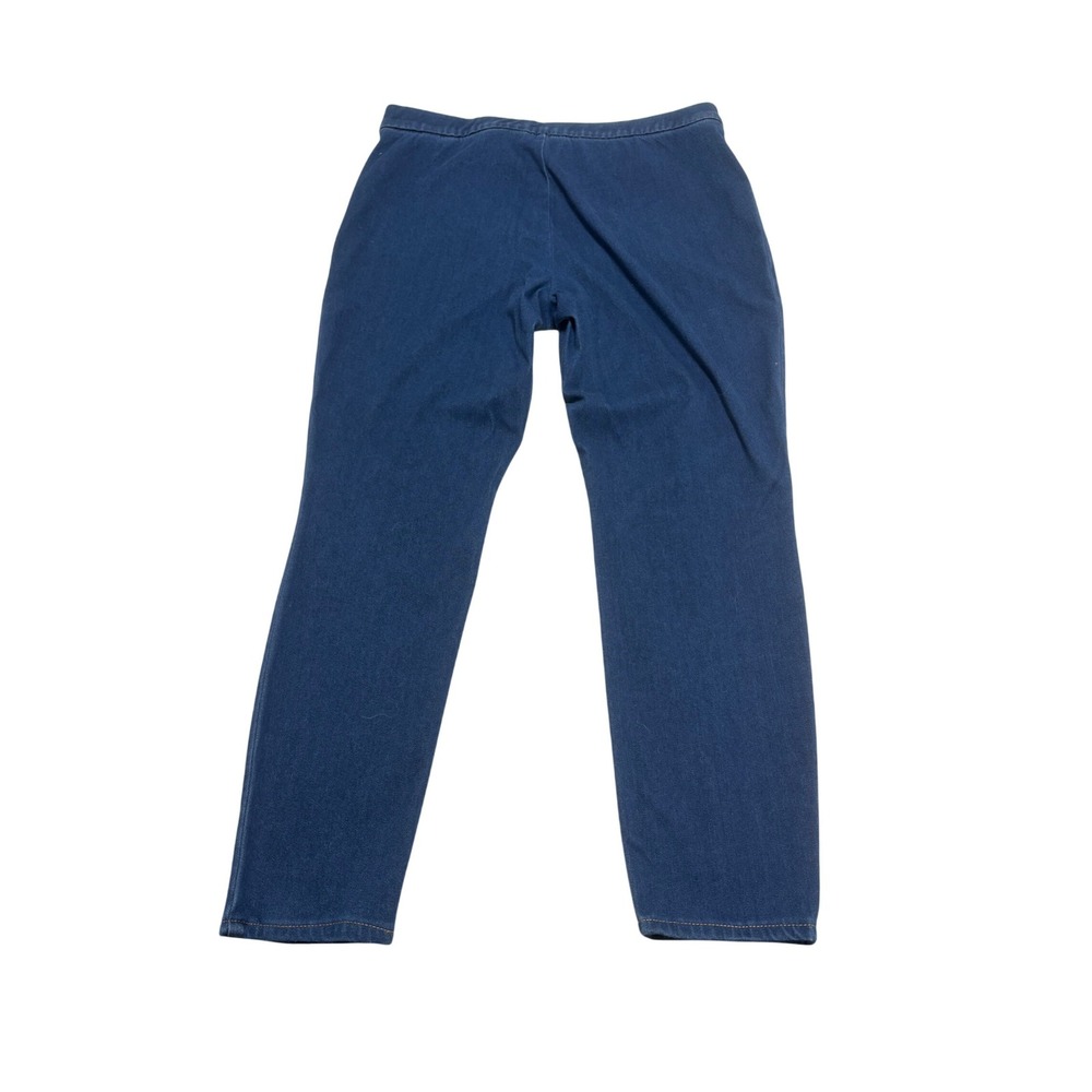 LOGO Lori Goldstein, Blue Denim Leggings, Women's‎ Plus Size 16 - Picture 2 of 5